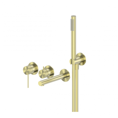 Смеситель ABBER Emotion 316 AF8830BG для ванны скрытого монтажа, золото брашированное