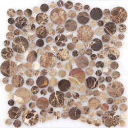 Мозаика LeeDo Ceramica Emperador Dark bolli POL * 280х280, полированная глянцевая
