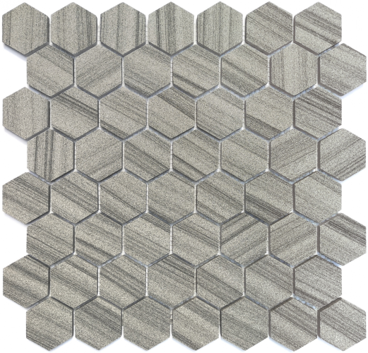 Мозаика LeeDo Ceramica Marmara Grey POL hex (23x40x6) 292x289, полированная глянцевая