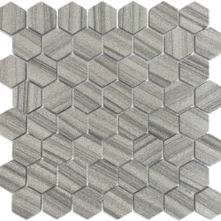 Мозаика LeeDo Ceramica Marmara Grey POL hex (23x40x6) 292x289, полированная глянцевая