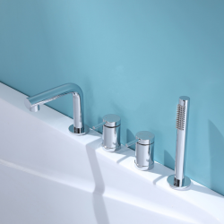 Смеситель ABBER Emotion AF8813 на борт ванны, хром