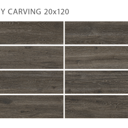 Керамогранит StaroWood Bosco Mahogany Carving 20x120