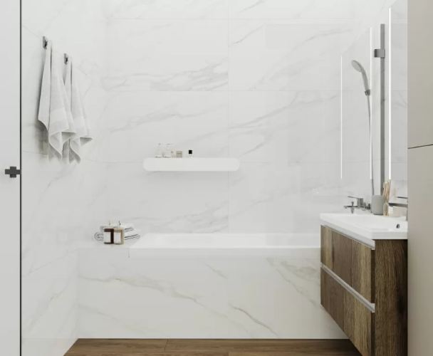 Керамогранит Ceradim х9999301494 Calacatta Faro Grey Белый Полированный 60х120