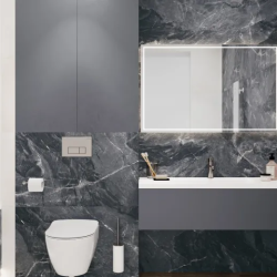 Керамогранит Laparet х9999311438 Jerico Nero чёрный матовый карвинг 60х120