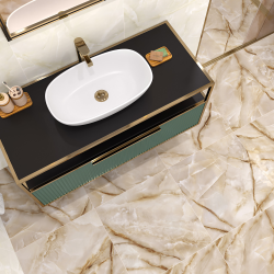 Керамогранит LCM 60120ORO11P Onyx Royal Latte 60x120