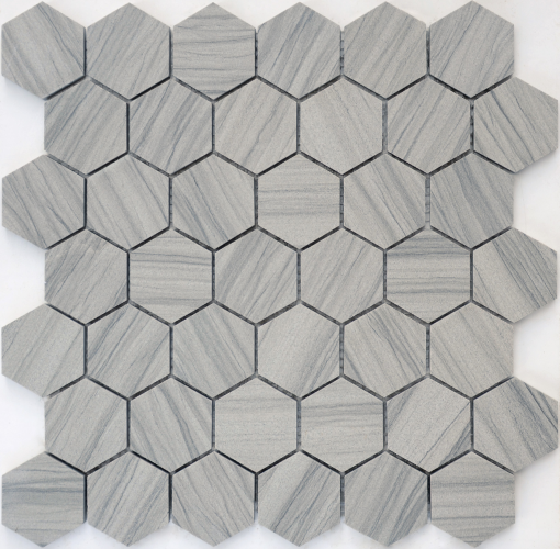 Мозаика LeeDo Ceramica Marmara Grey POL hex (23x40x8) 292x289, полированная глянцевая