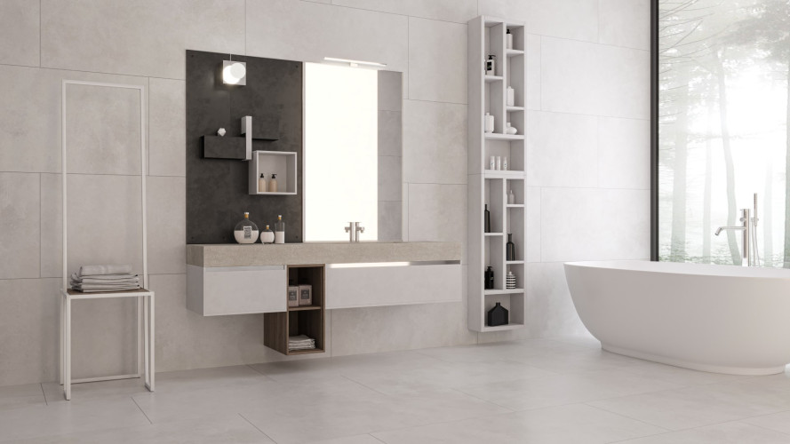 Керамогранит Neodom N12610 Loft Concrete White Matt 60x120