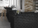 Плитка Equipe Metro 20124 Black Matt 10x20