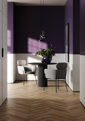 Кварцевый ламинат SPC Fargo Herringbone Дуб Коста-Рика 44-3046-9