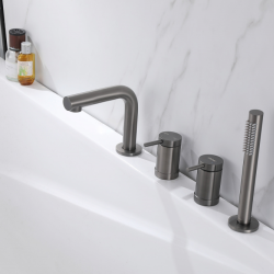 Смеситель ABBER Emotion AF8813NG на борт ванны, никель