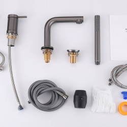 Смеситель ABBER Emotion AF8813NG на борт ванны, никель