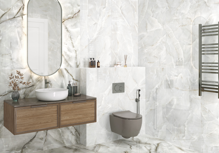 Керамогранит LCM 60120TLN02P Talisman Onyx Gris 60x120