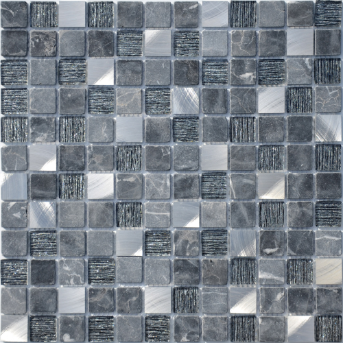 Мозаика LeeDo Ceramica Black Velvet (23x23x4) 298х298, глянцевая и матовая