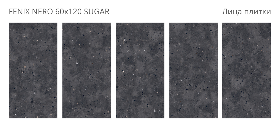 Керамогранит Staro Fenix Nero Sugar 60x120