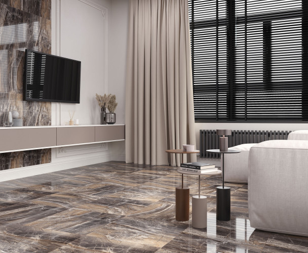 Керамогранит Laparet Electra Brown Полированный 60x60