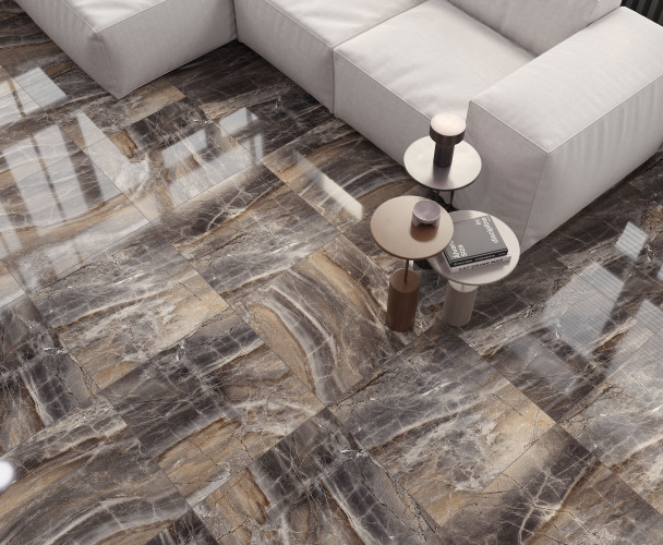 Керамогранит Laparet Electra Brown Полированный 60x60