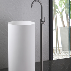 Смеситель ABBER Wasser Kreis AF8141NG напольный для раковины, никель