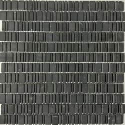 Мозаика Pixel Mosaic PIX 317 King Black, чип произвольный, сетка 310х307х6 мм, Матовая