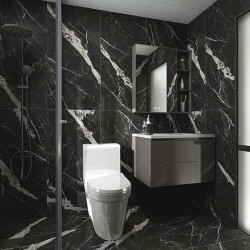 Керамогранит Global Tile Flame GT1206020105LGR Черный 60x120