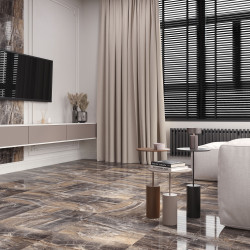 Керамогранит Laparet Electra Brown Полированный 60x120