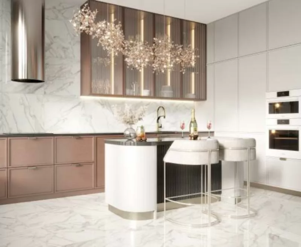 Керамогранит Laparet 48046R Angel blanco глянцевый обрезной 40x80