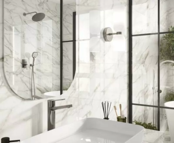 Керамогранит Laparet 48046R Angel blanco глянцевый обрезной 40x80