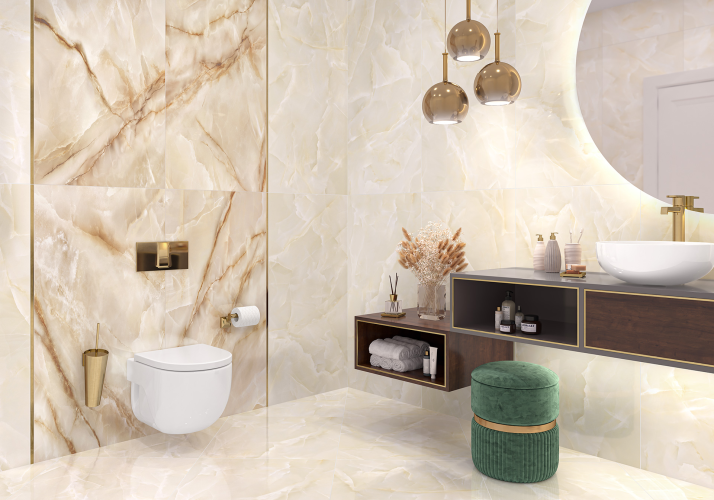 Керамогранит LCM 60120TLN01P Talisman Onyx Crema 60x120