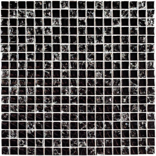 Мозаика Bonaparte Strike Black (15х15х8) 300х300, глянцевая рельефная