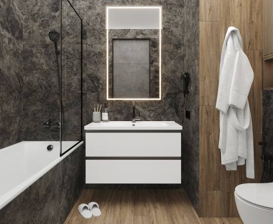 Керамогранит Laparet SG50005520R Galaxy Nero Графитовый матовый 60х119.5