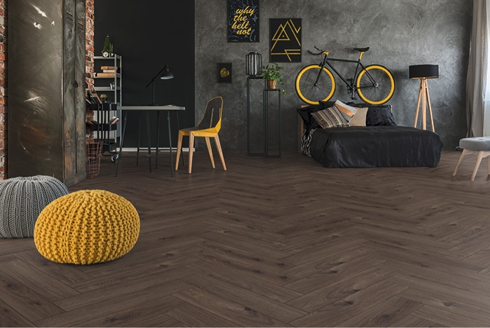 Ламинат Swiss Krono Tex Herringbone D4168 Дуб Драммонд