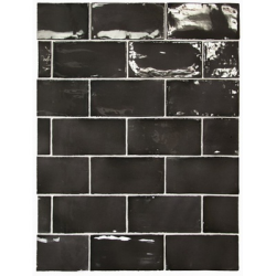 Плитка Equipe Manacor 26906 Black 7,5x15