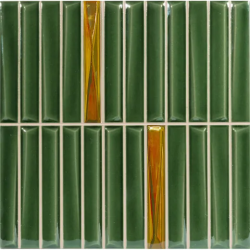 Керамическая плитка Monopole Melody Decor Royal Green Gold 20x20