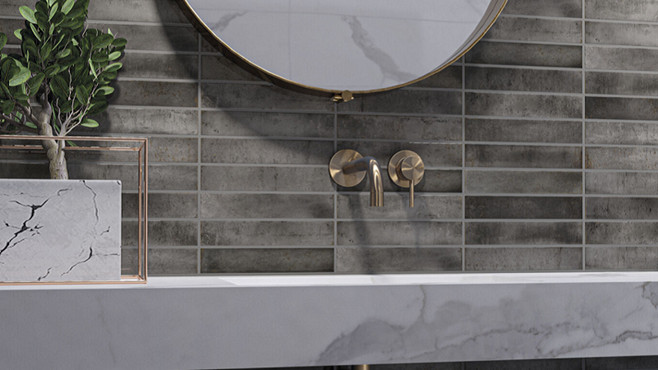 Плитка Cifre Nautalis Anthracite Brillo 5х25