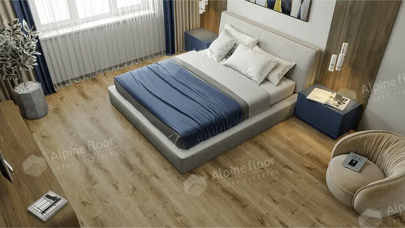 Кварцвиниловая плитка Alpine Floor Liberty Loose Lay LVT Дуб Натуральный Отбеленный ECO 23-3