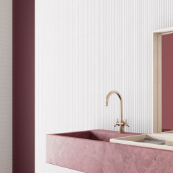 Плитка Equipe Costa Nova 28484 Onda White Glossy 5x20