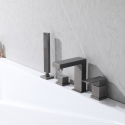 Смеситель ABBER Daheim AF8213NG на борт ванны, никель