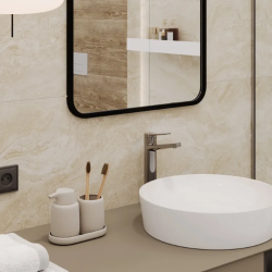 Керамогранит Laparet 48029R Polaris beige глянцевый обрезной 40x80