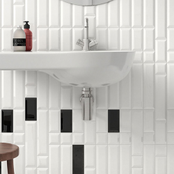 Плитка Equipe Metro 14027 Black Gloss 10x20