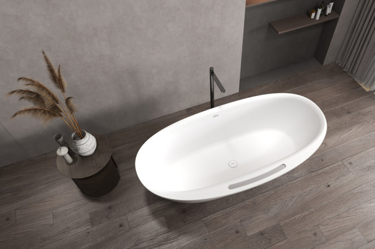 Ванна из искусственного камня ABBER Stein AS9631 белая матовая