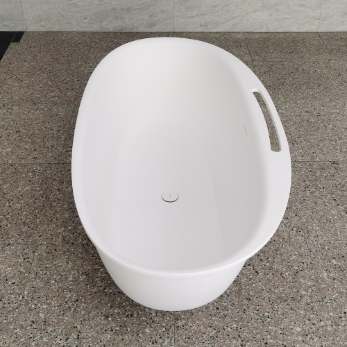 Ванна из искусственного камня ABBER Stein AS9631 белая матовая