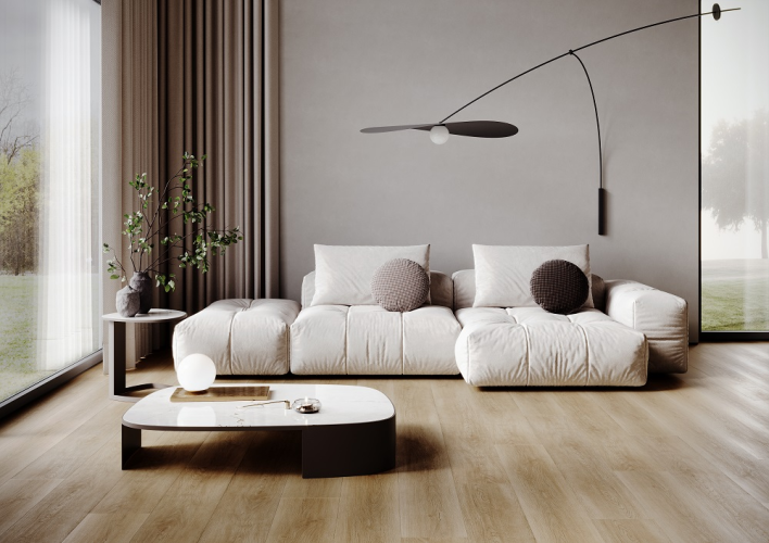 Кварцевый ламинат SPC Fargo Bevel Дуб Монако 50-63W948