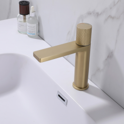 Смеситель ABBER Rund AF8710G для раковины, золото матовое