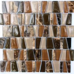 Мозаика NSmosaic S-849 стекло 305х305, глянцевая