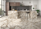 Керамогранит Pamesa n147992 Rain Arabescato Gold luxglass Rect. 60x120