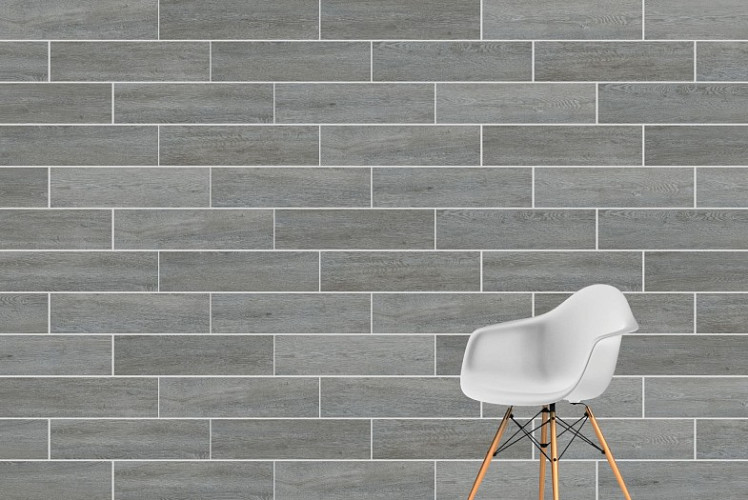 Керамогранит Vitra K952395R SoftWood Темно-серый Мат 20х80