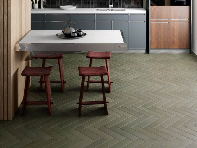 Плитка Equipe Babylone 26691 Pewter Green 36,8x9,2