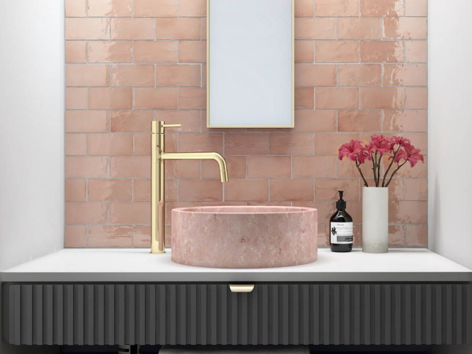 Плитка Equipe Manacor 26904 Blush Pink 7,5x15