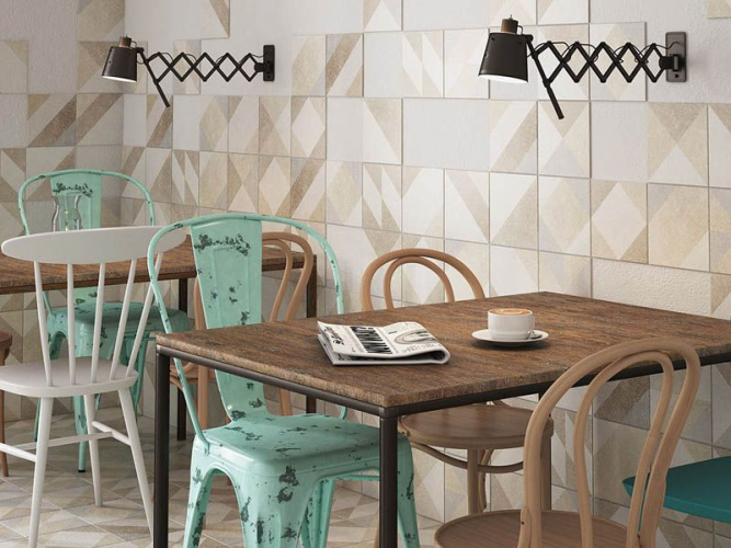 Плитка Equipe Micro 23542 Elements Taupe 12 вариантов паттерна 20x20