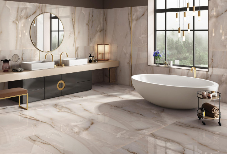 Керамогранит Laparet Onyx Smoke полированный 60x60
