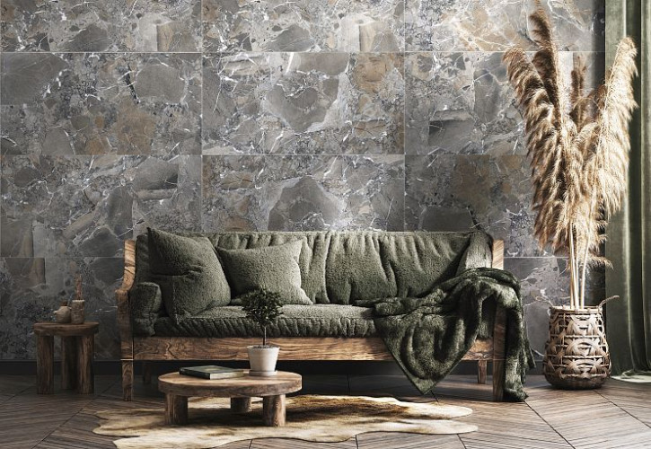 Керамогранит Global Tile Opera GT120606813MCR Серый 60x120